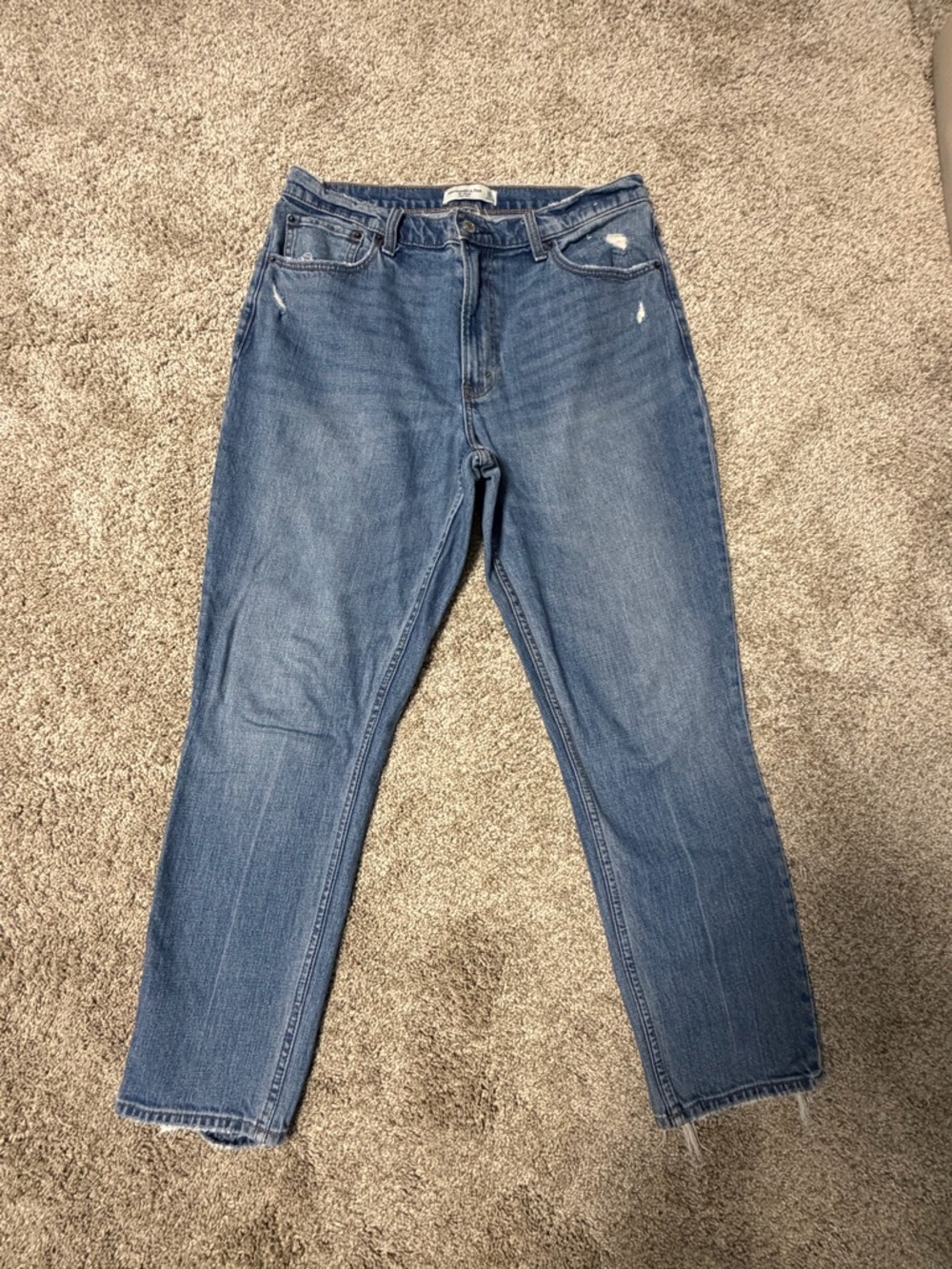 Abercrombie & Fitch High-Rise Women's Jeans in Medium Blue